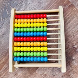 Hape Rainbow Vibrant Learning Abacus Toy